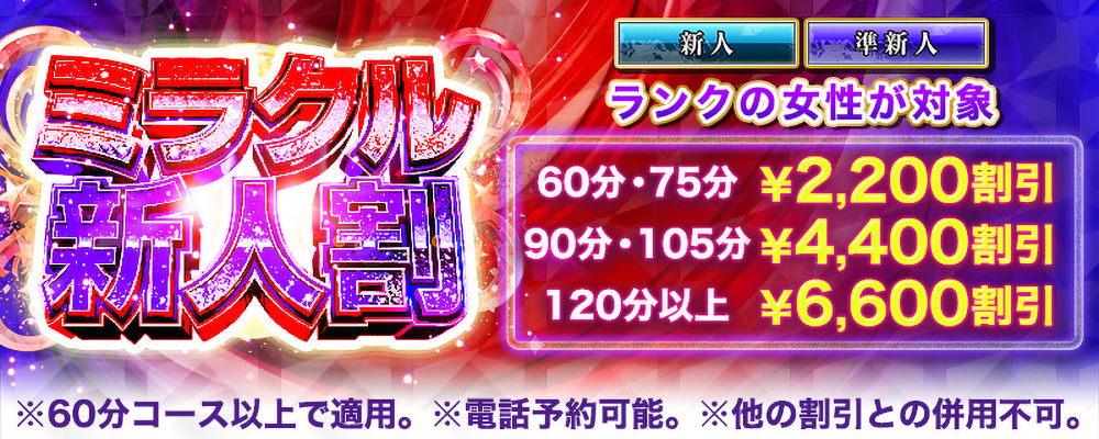 ミラクル新人割